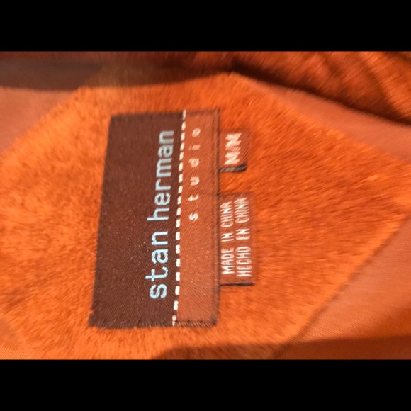 Women’s Suede Button Front Jacket - Picture 3 of 3
